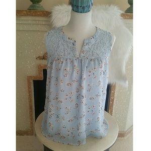 Perch by Blu Pepper Women Blue Floral XL